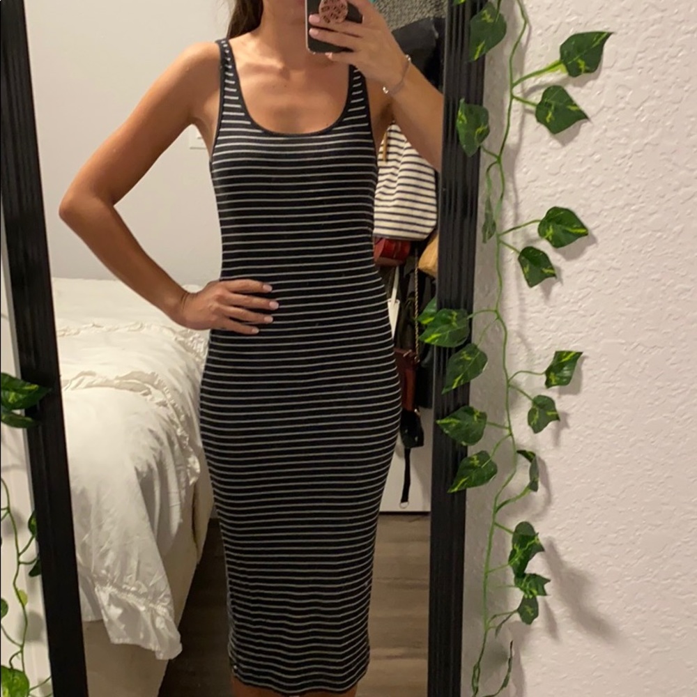 Striped H&M divided dress